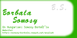 borbala somosy business card